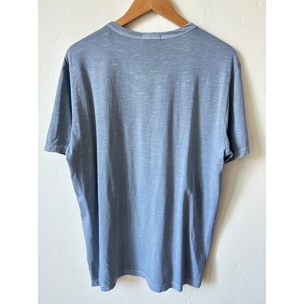 Buck Mason Slub Tall Classic Tee Blue Cotton T-Shirt Mens Size Medium - Picture 3 of 9